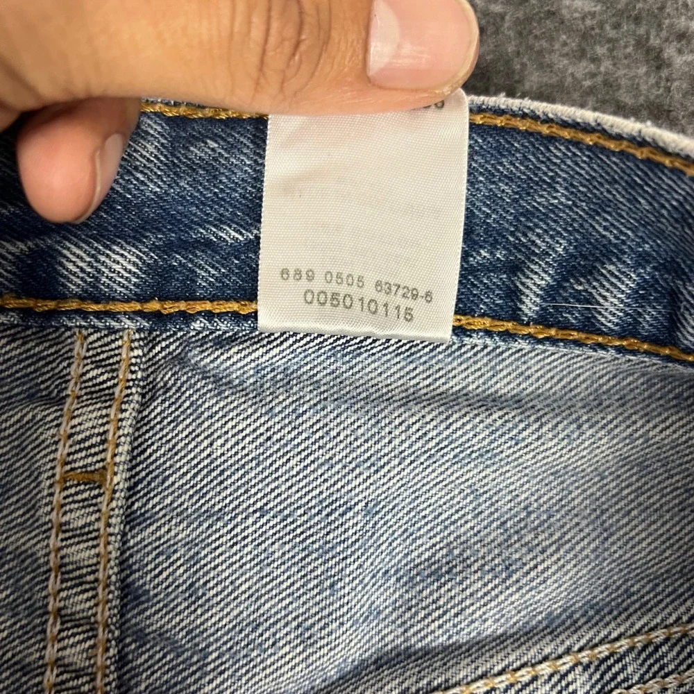 Vintage Y2K Levi's 501 Mens 36x32 (Actual 34x30) Blue Distressed Thrashed Jeans